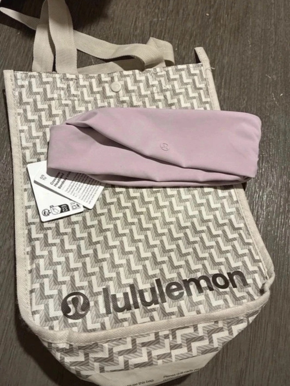 lululemon athletica Light Lavender Twist Headband